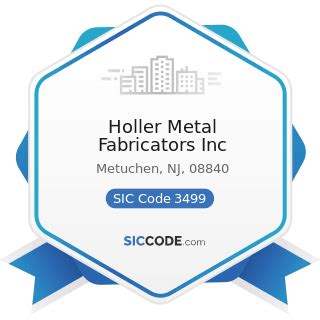 Holler Metal Fabricators Metuchen NJ, 08840 – Manta.com